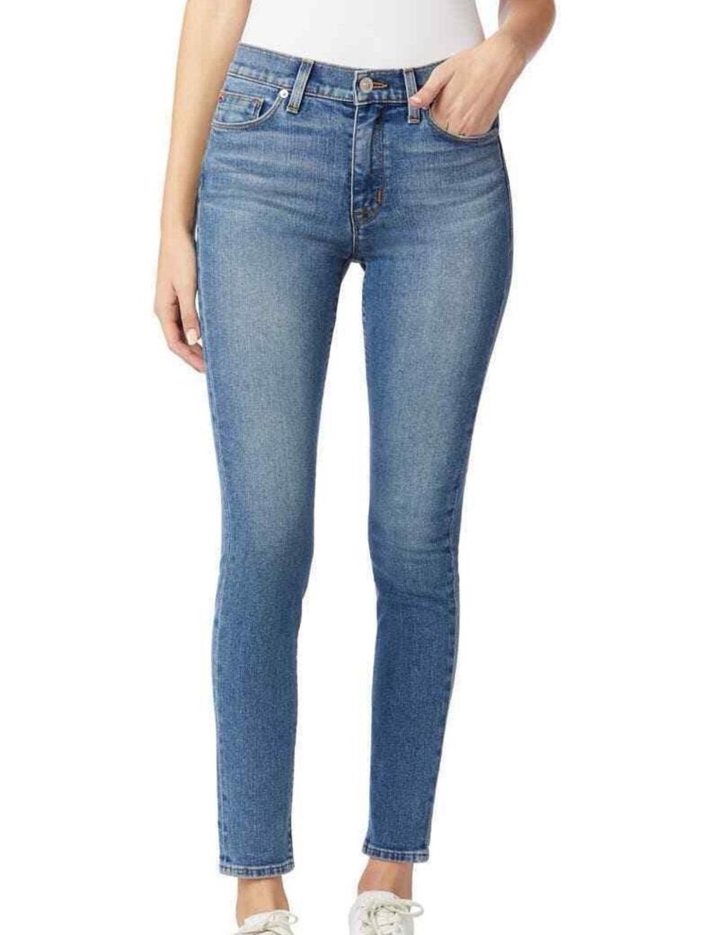 Hudson Blair High Rise Ankle Super Skinny blue jeans SZ 29